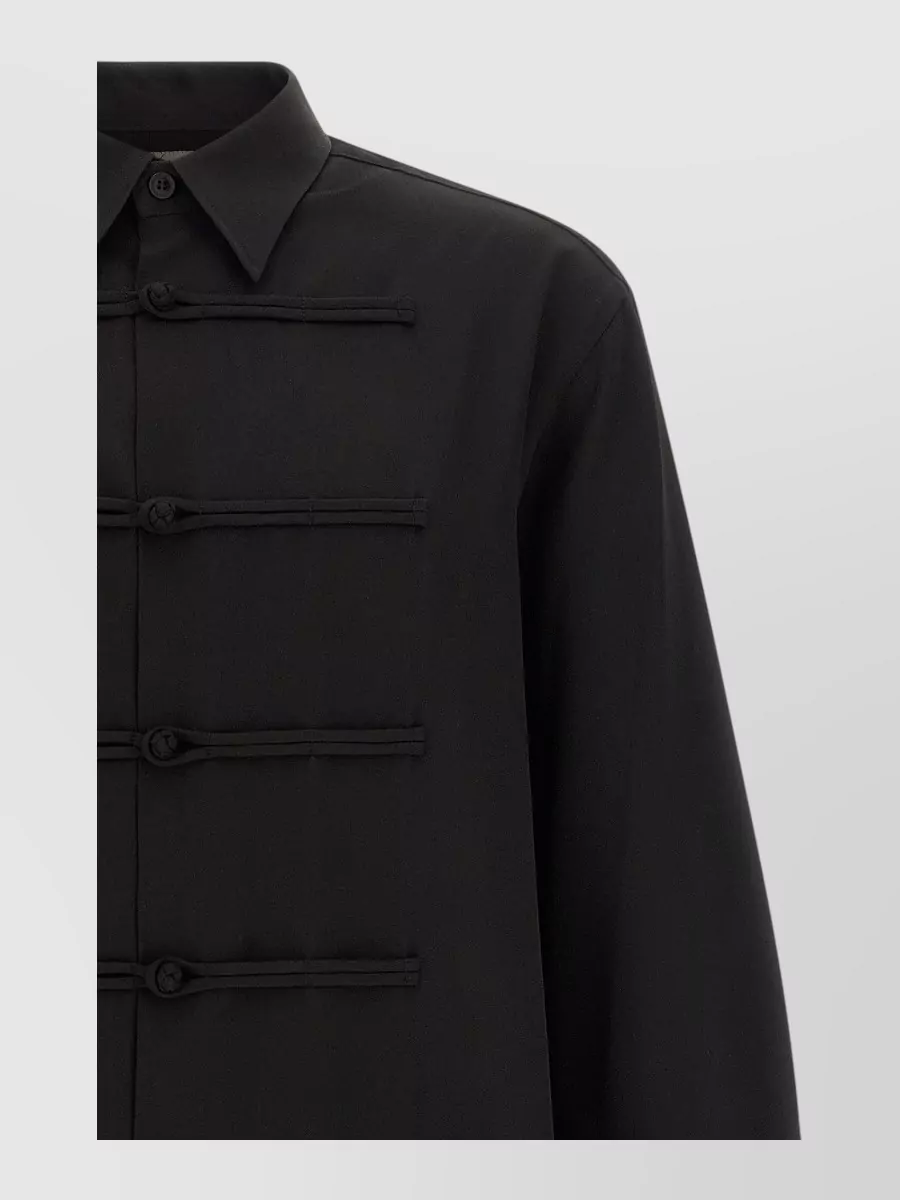 Yohji Yamamoto Wool Long-Sleeve Shirt Jacket