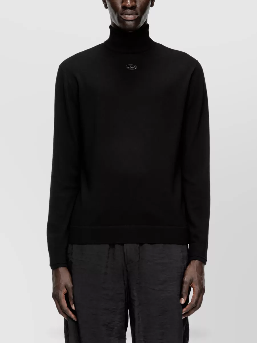 Diesel Wool Ribbed Turtleneck Sweater