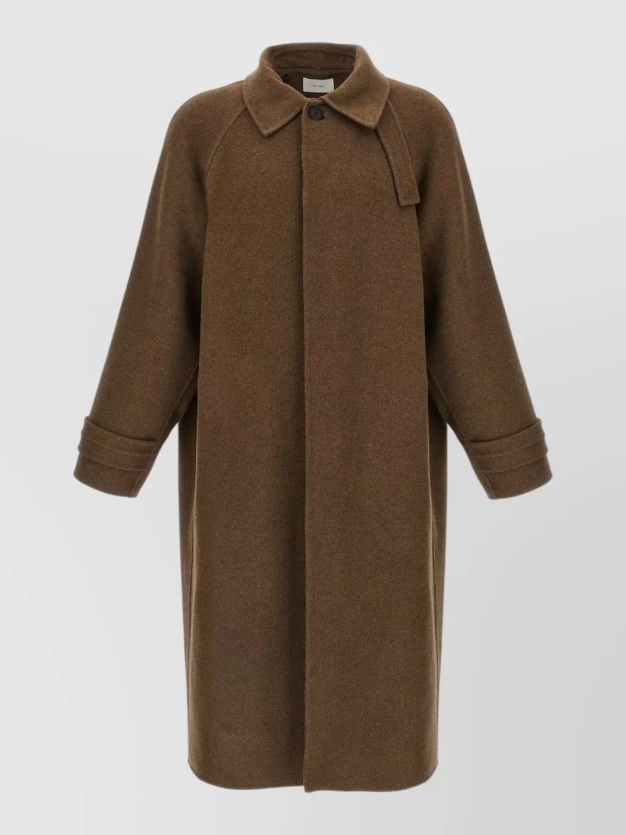 The Row Cashmere Virgin Wool Single Breasted Coat