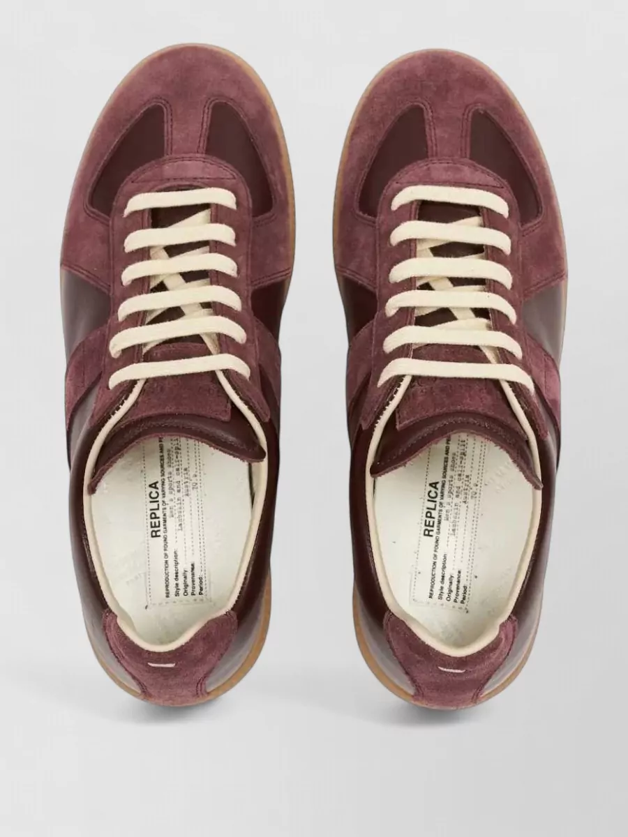 Maison Margiela Leather Replica Lace-Up Sneakers