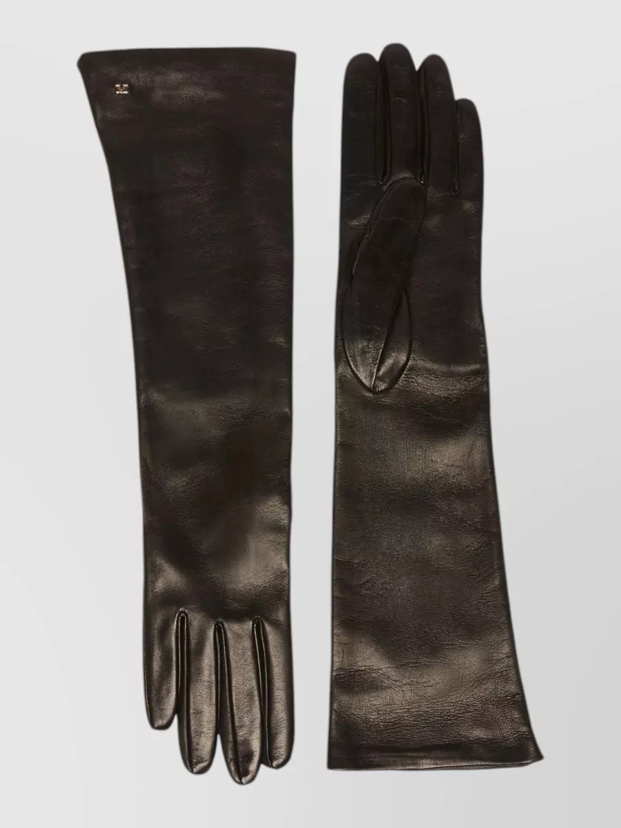 Max Mara Leather long gloves