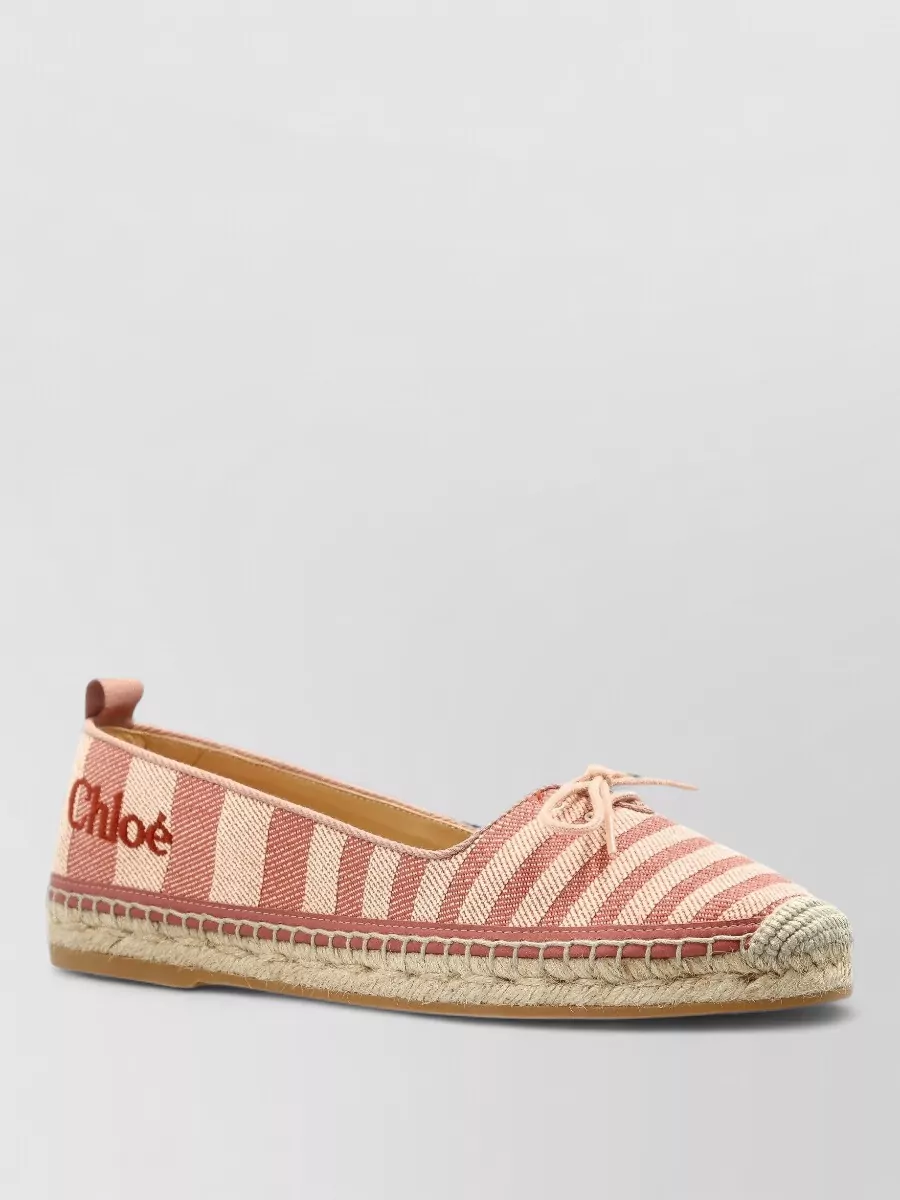 Chloé striped espadrille ballerina shoes