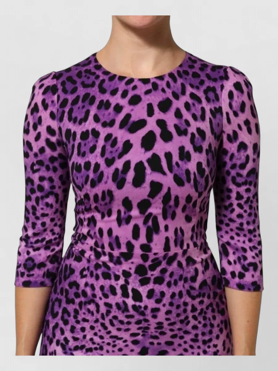 Dolce&Gabbana Silk Leopard Mini Dress