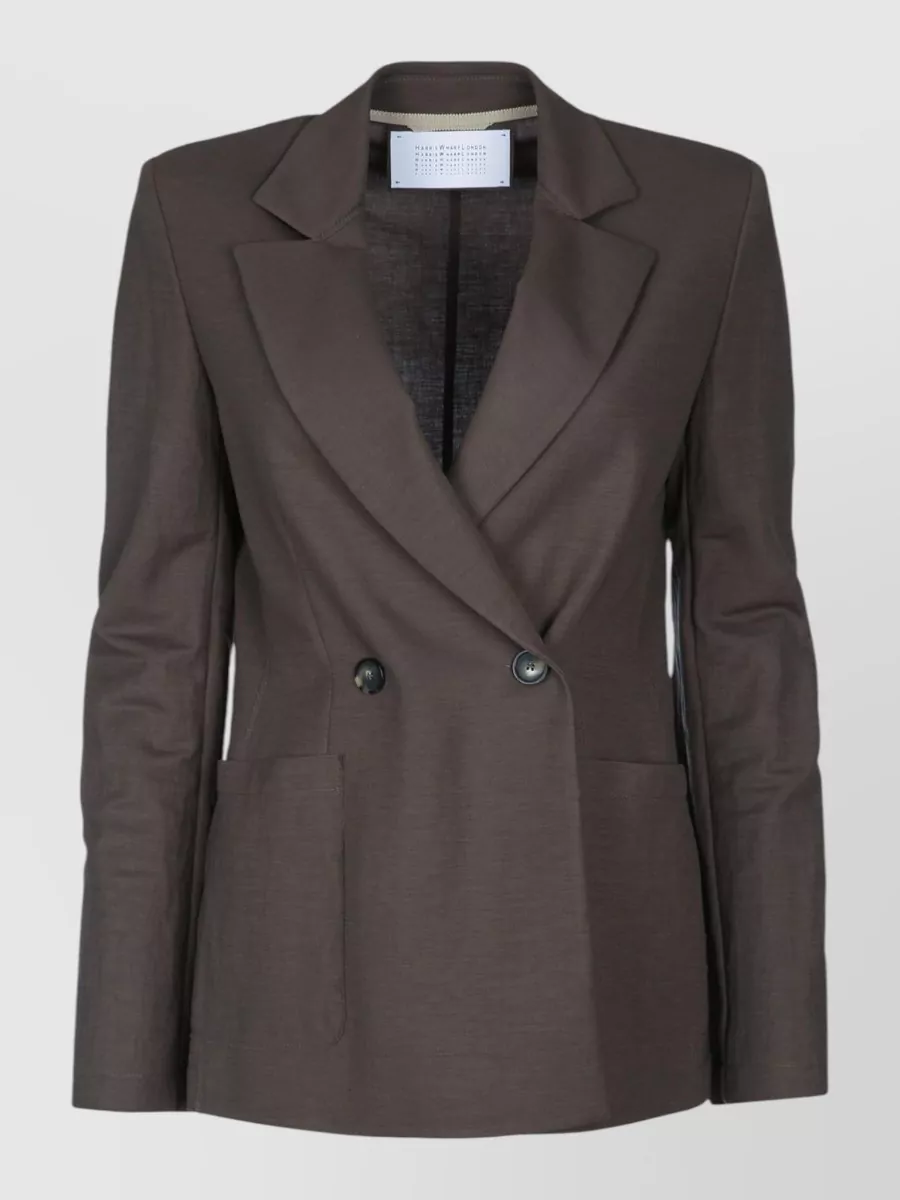 Harris Wharf London Double-Breasted Blazer