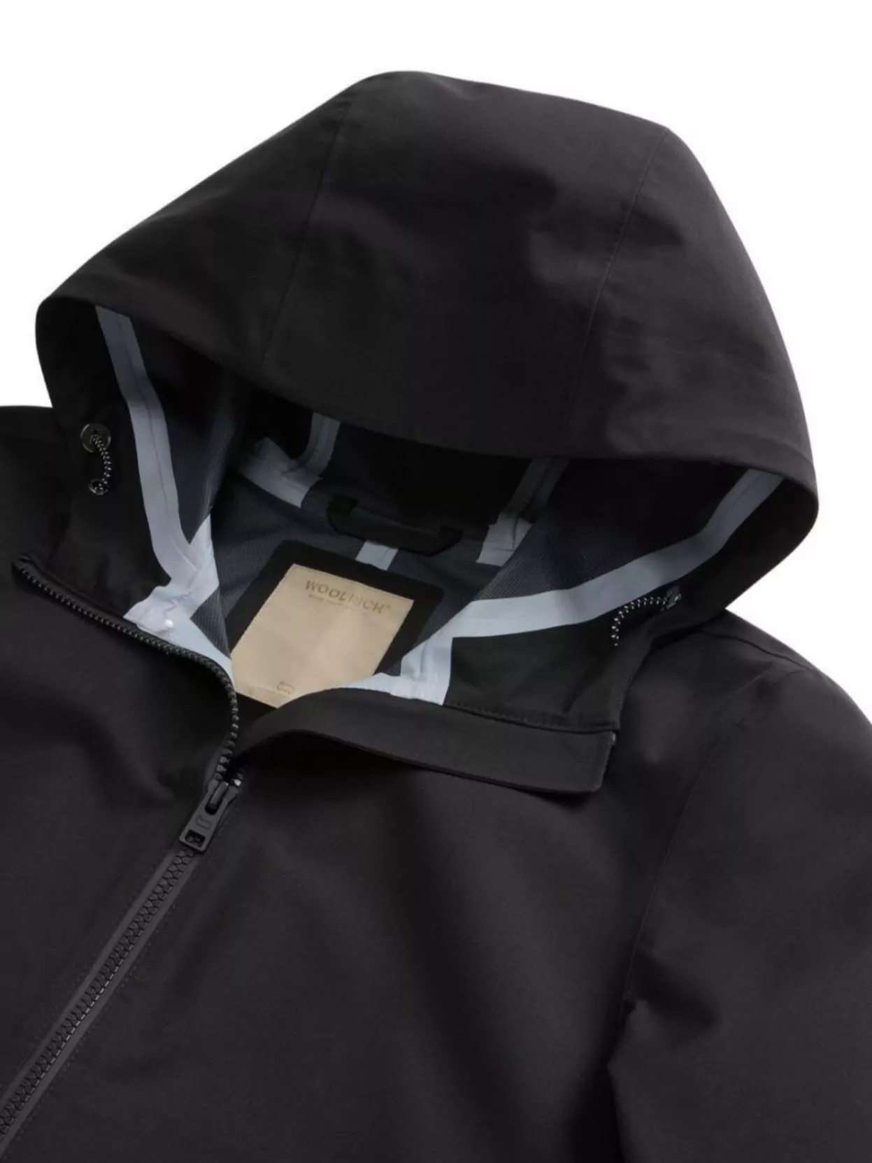 Woolrich Hooded Jacket With Side Slit Pockets