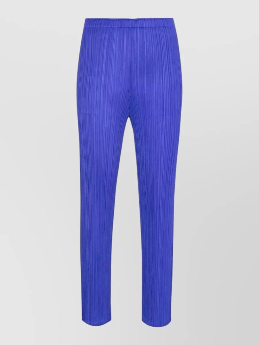 Pleats Please Issey Miyake pleated straight-leg trousers