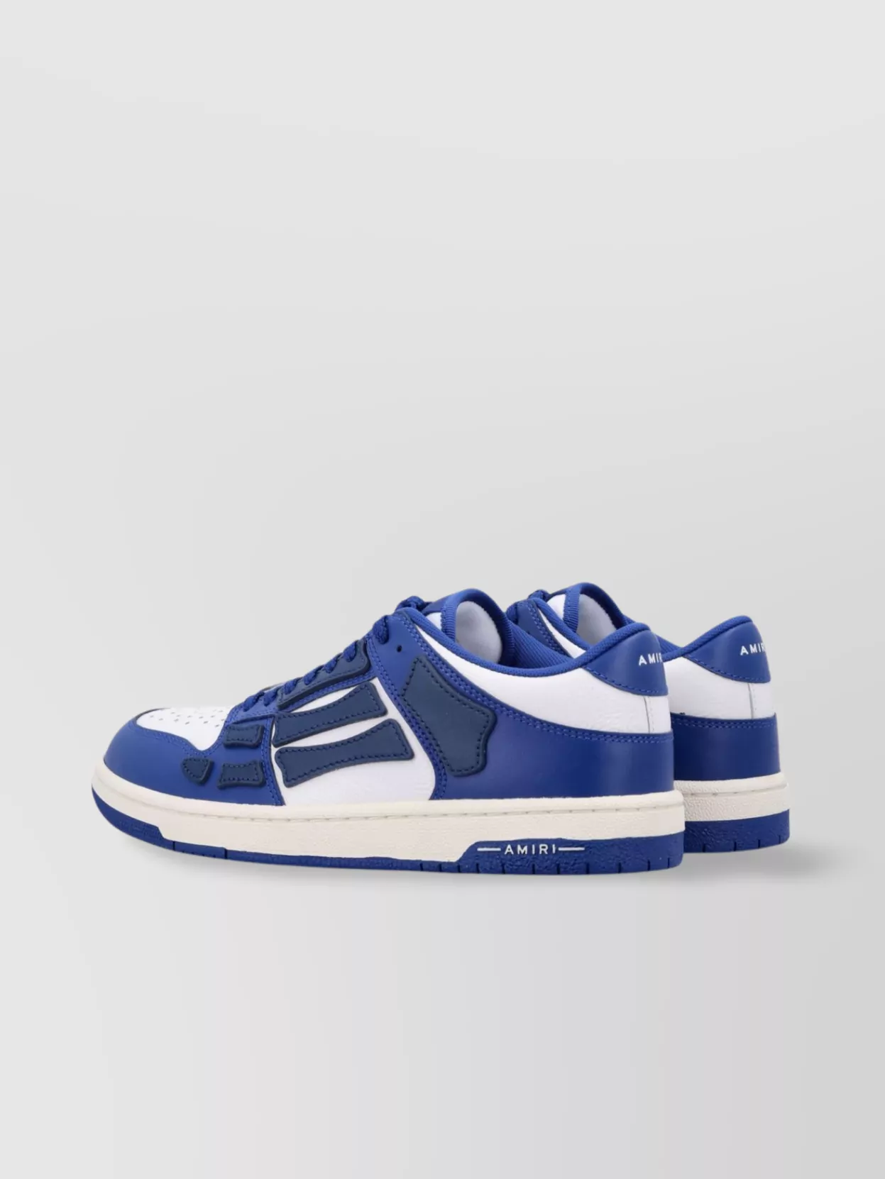 Amiri Low-top Leather Sneakers With Perforated Upper