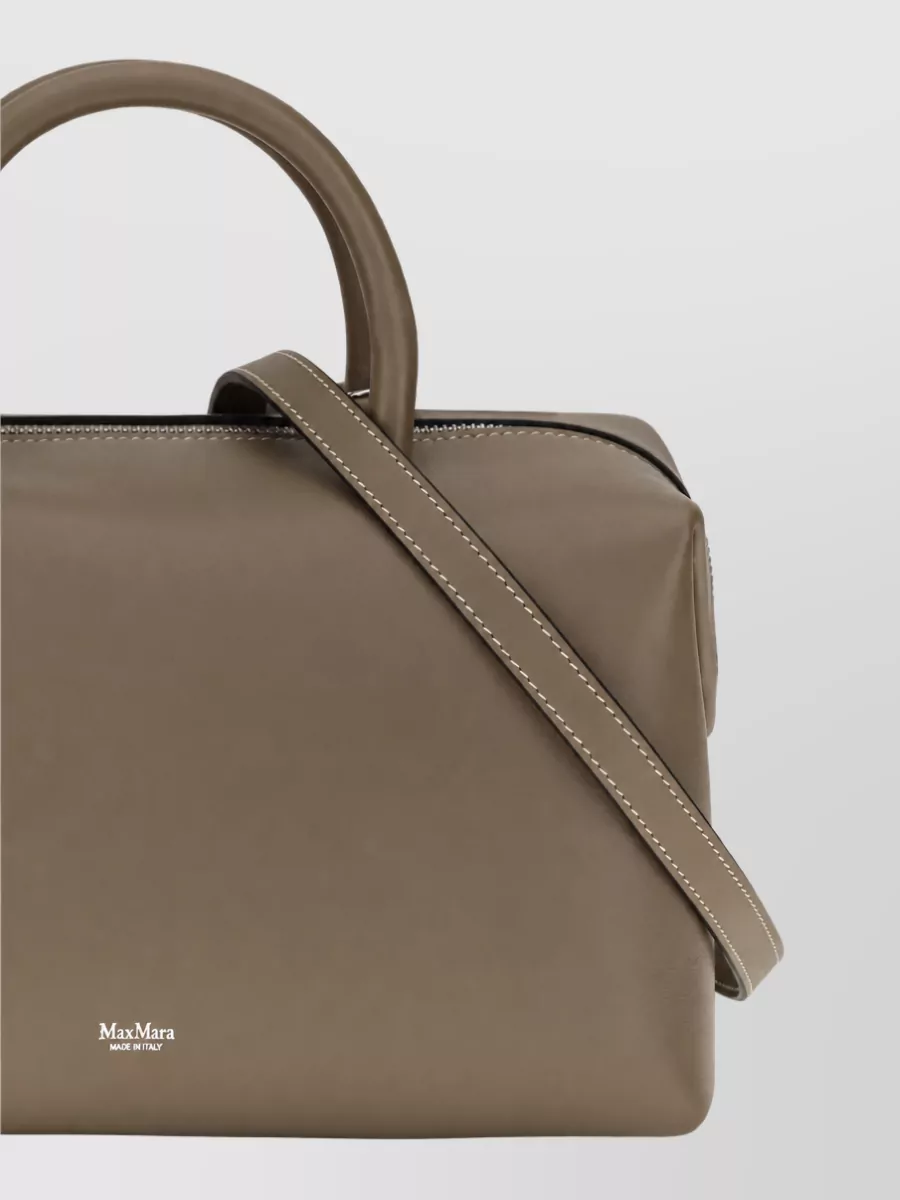 Max Mara Calf Leather Tote Bag