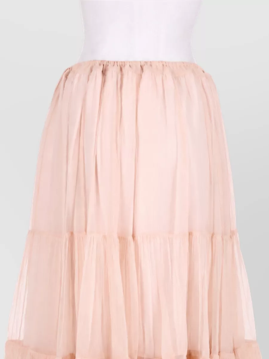 Chloé silk full skirt