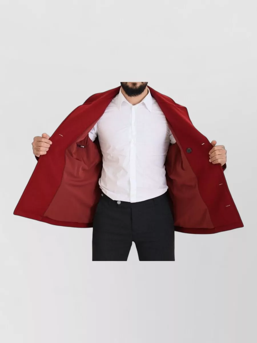 Dolce&Gabbana Cashmere Wool Double-Breasted Peacoat