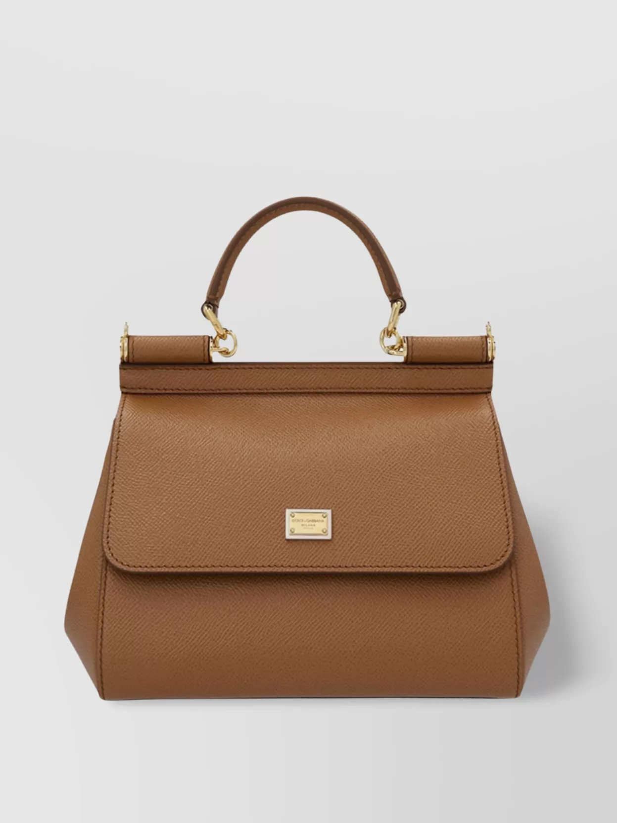 Dolce&Gabbana Sicily Medium Leather Shoulder Bag