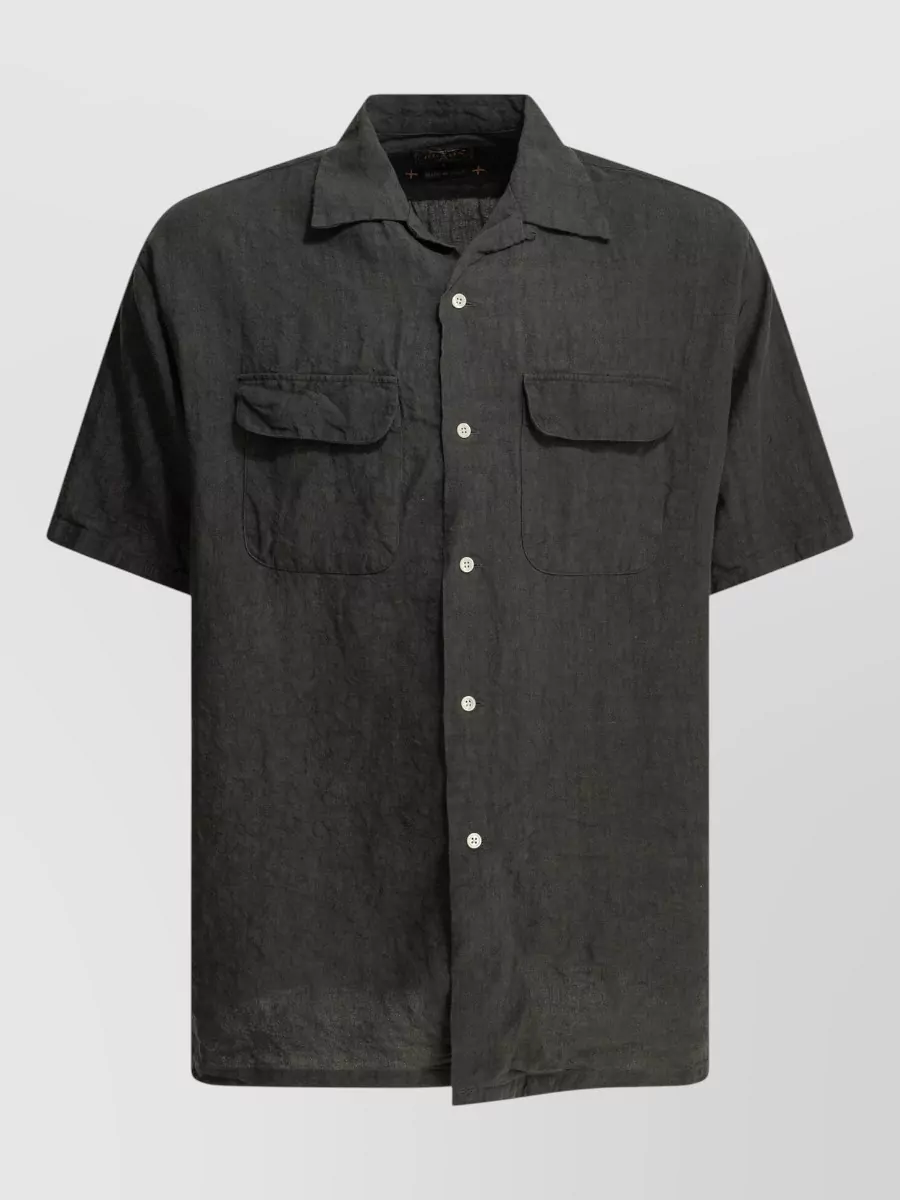 Beams Plus linen short-sleeve shirt