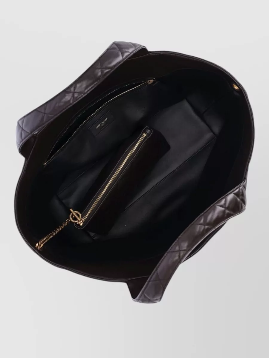 Saint Laurent Icare Medium Leather Tote Bag