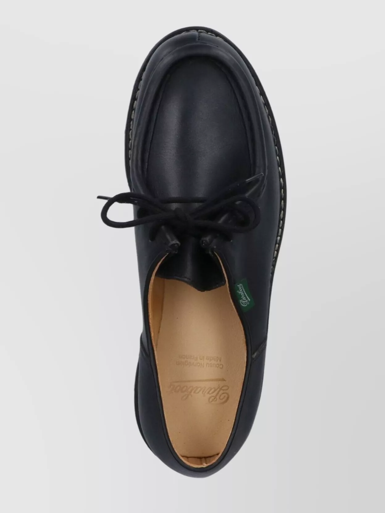 Paraboot Michael Smooth Leather Derbies Shoes In Black