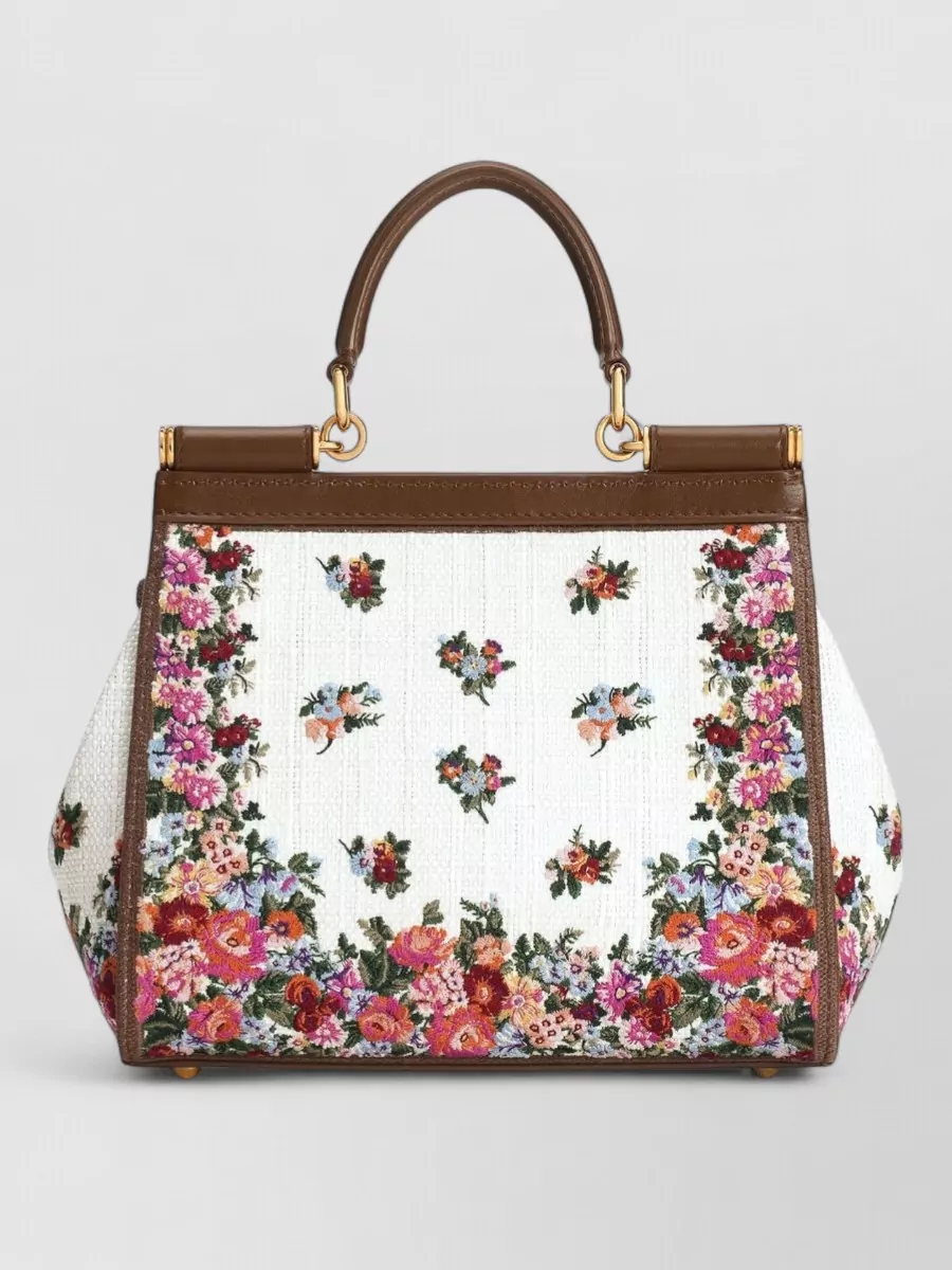 Dolce&Gabbana Sicily Medium Embroidered Shoulder Bag