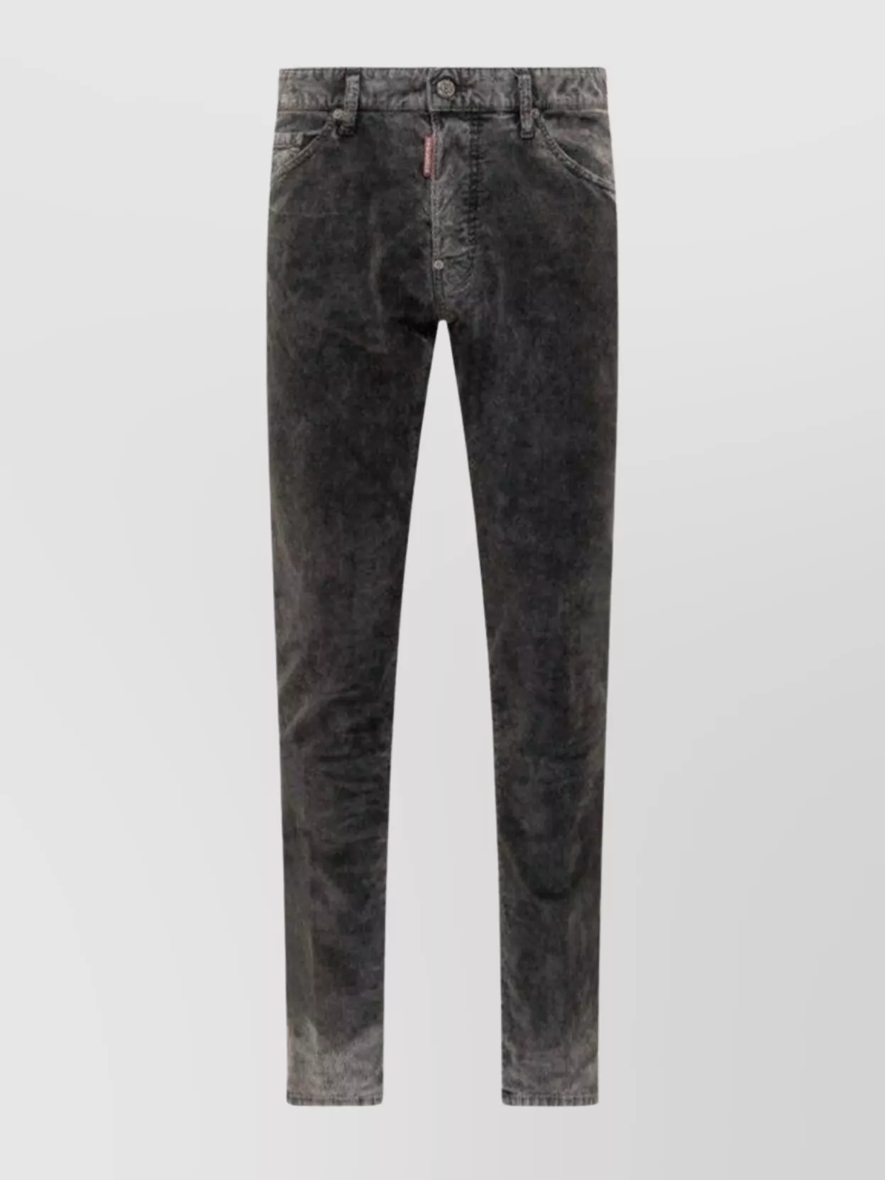 Dsquared2 Faded Wash Denim Trousers In Gray