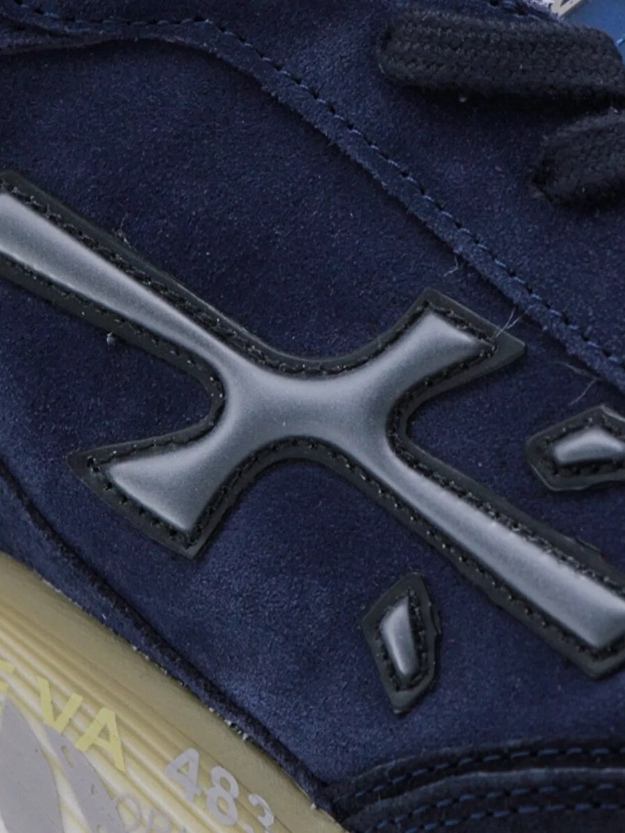 Premiata Suede Sneakers With Rubber Outsole Design