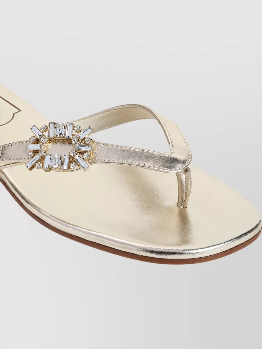 Roger Vivier Leather Flip Flops