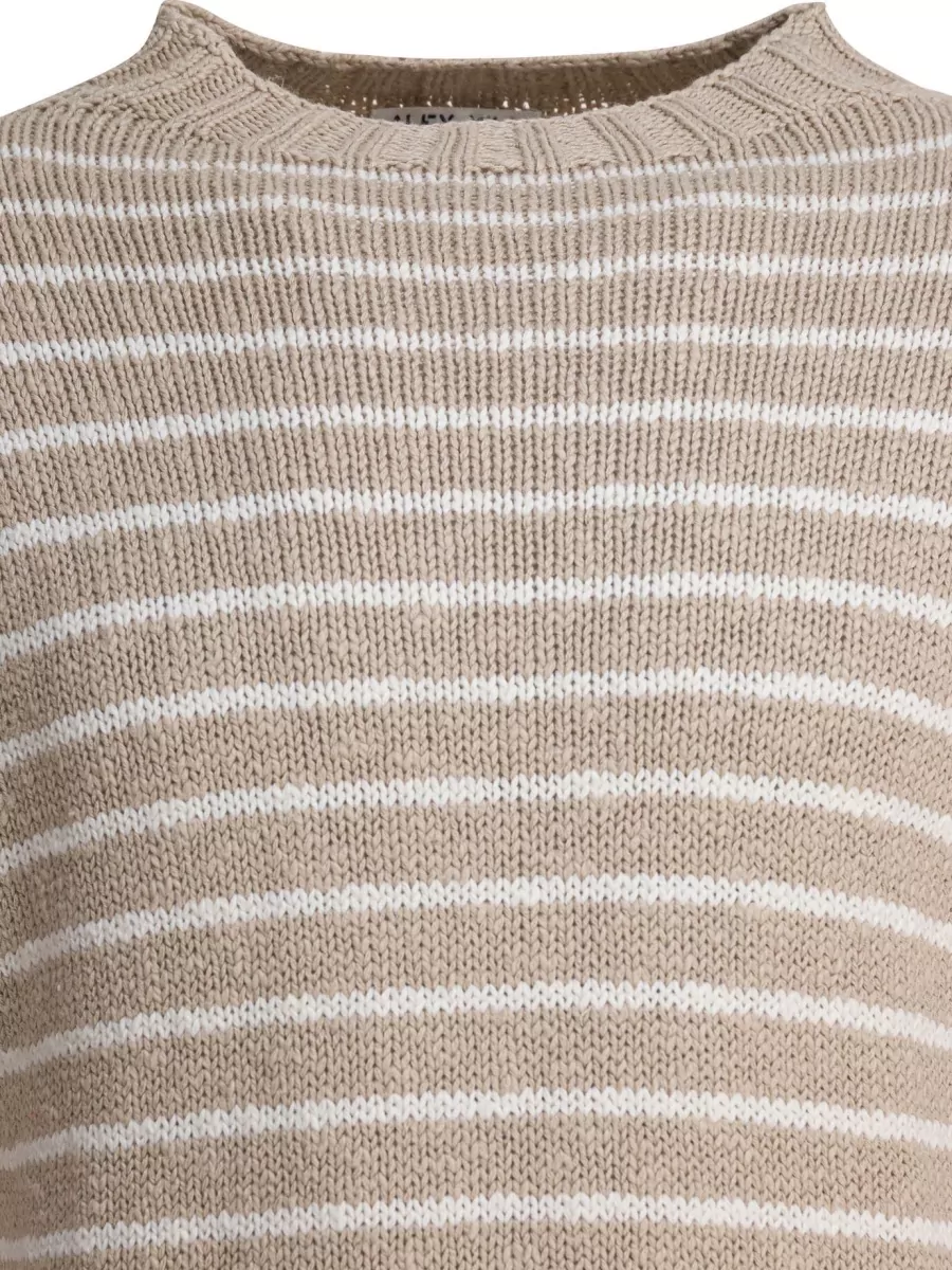 Alex Mill Striped Cotton Crewneck Jumper