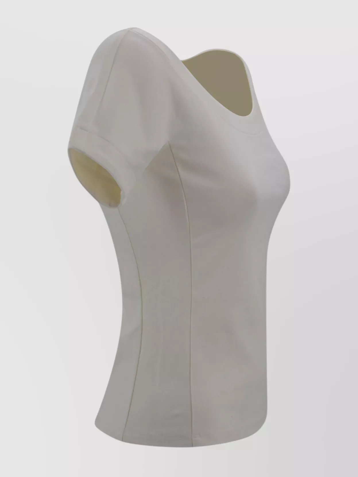 Weekend Max Mara Fitted Scoop Neck Top With Seam Detailing