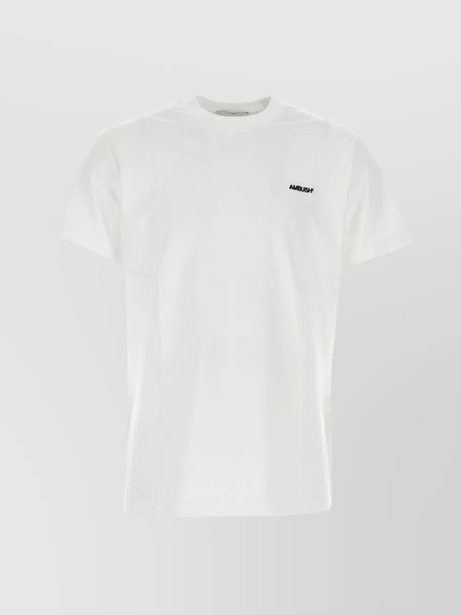 Shop Ambush Cotton Crew-neck T-shirt Trio In White