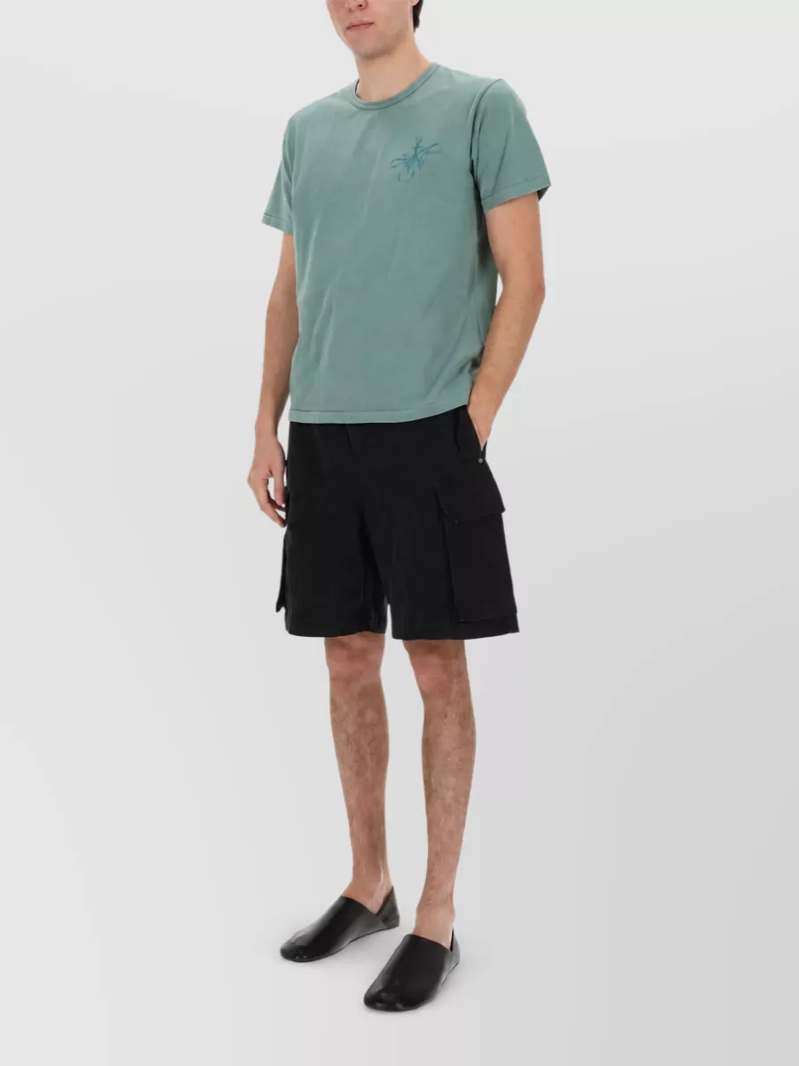 Jw Anderson Cotton Logo Patch Shorts