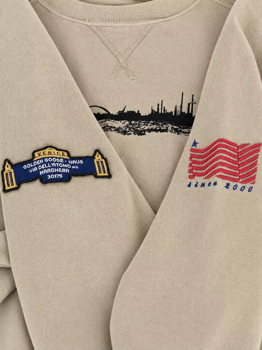 Golden Goose Cotton Printed Crew Neck Sweatshirt