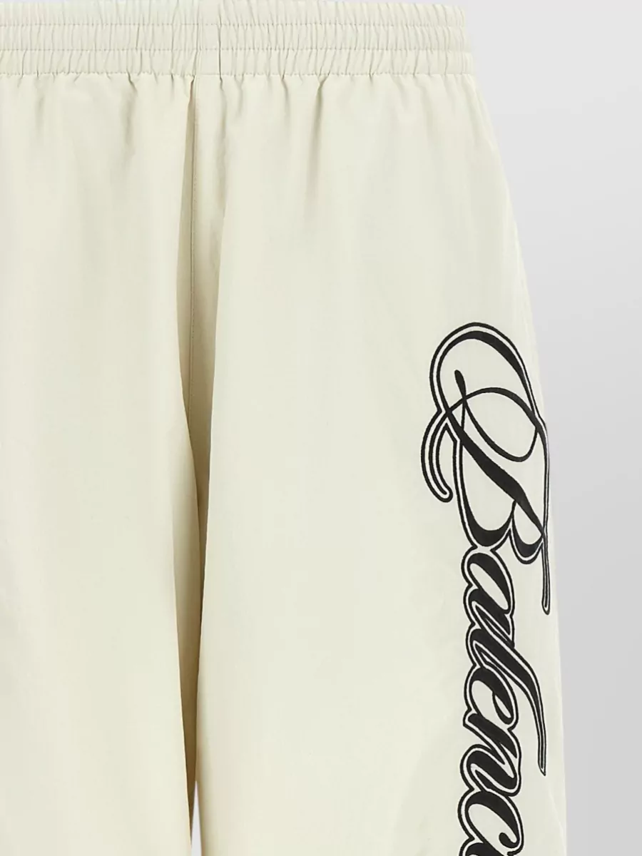 Balenciaga Cursive Reversible Trousers Wide Leg Design
