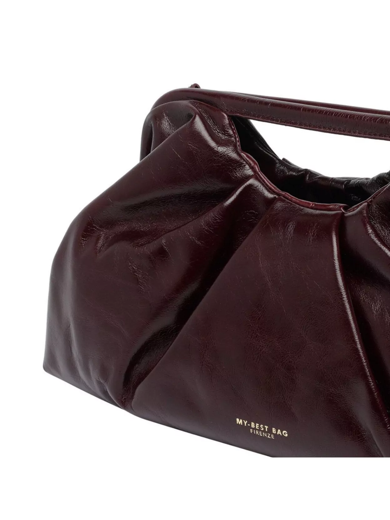 My Best Bag Firenze Leather Cross-Body Bag Pleated Design