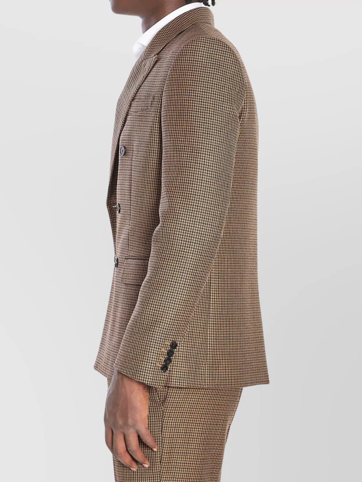 Gucci Tailored Wool Tweed Jacket With Peaked Lapels