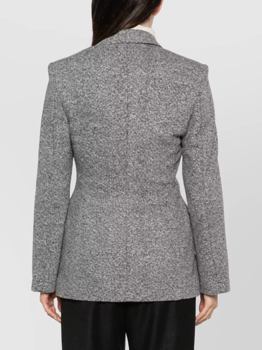 Emporio Armani Tweed Double-Breasted Blazer