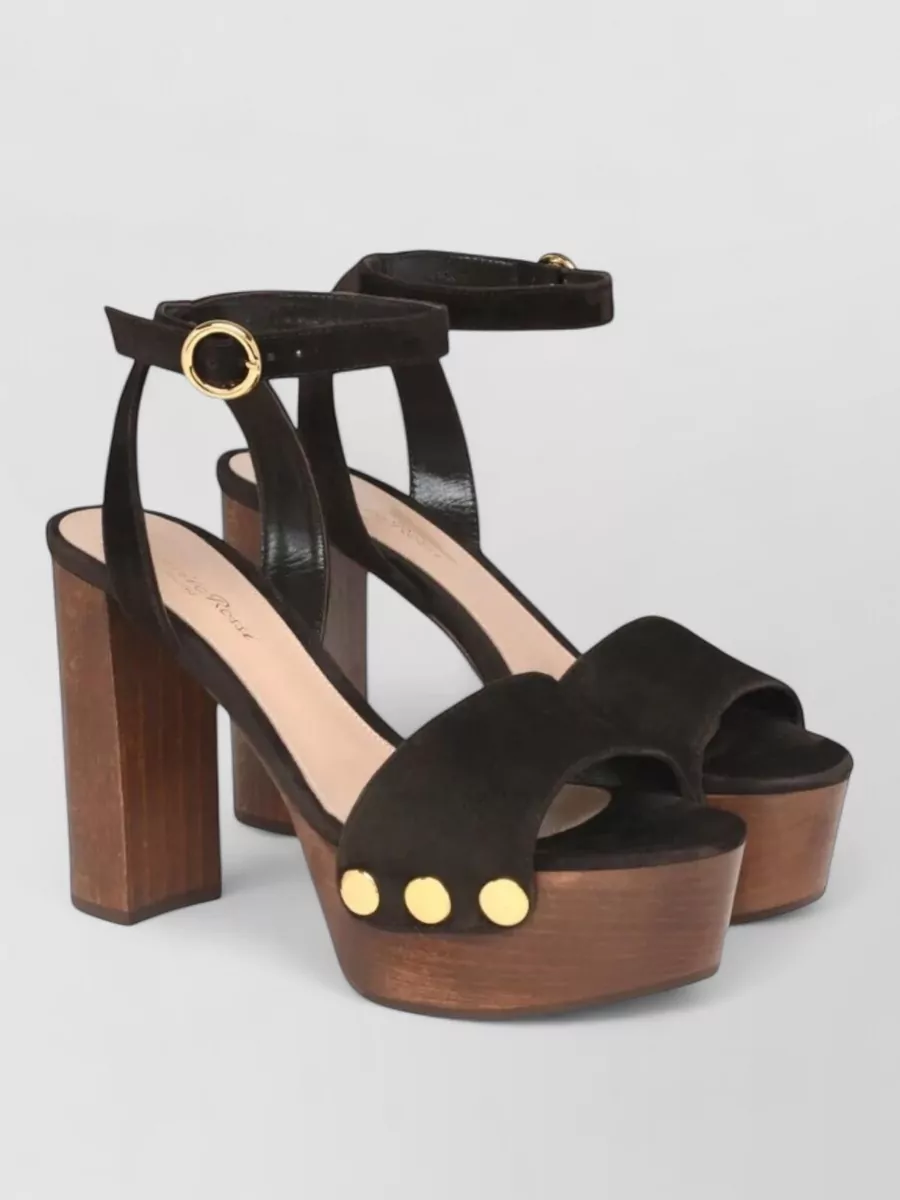 Gianvito Rossi Leather clog sandals