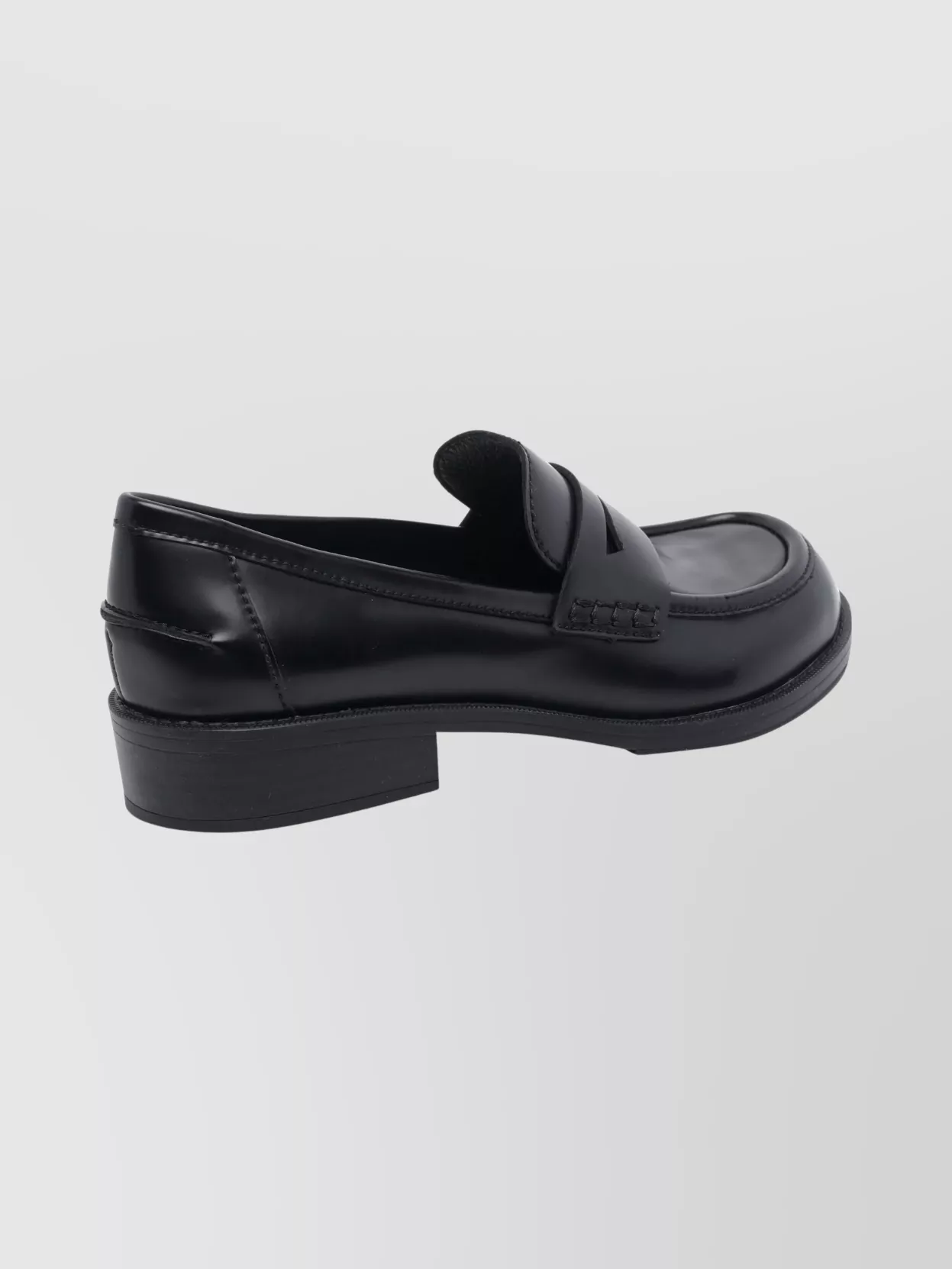 Ash Leather Penny Loafers Glossy Finish