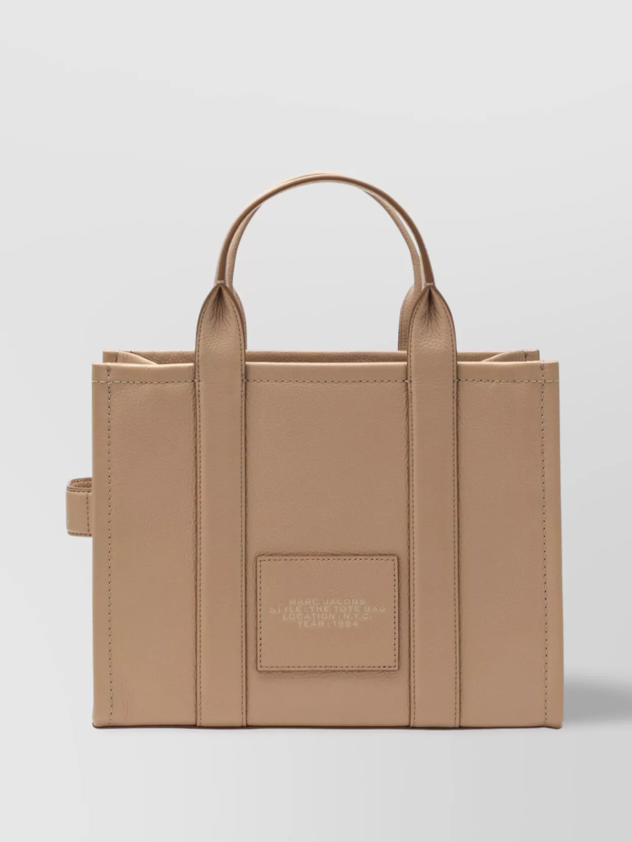 Marc Jacobs Medium Tote Bag In Camel Leather In Neutral