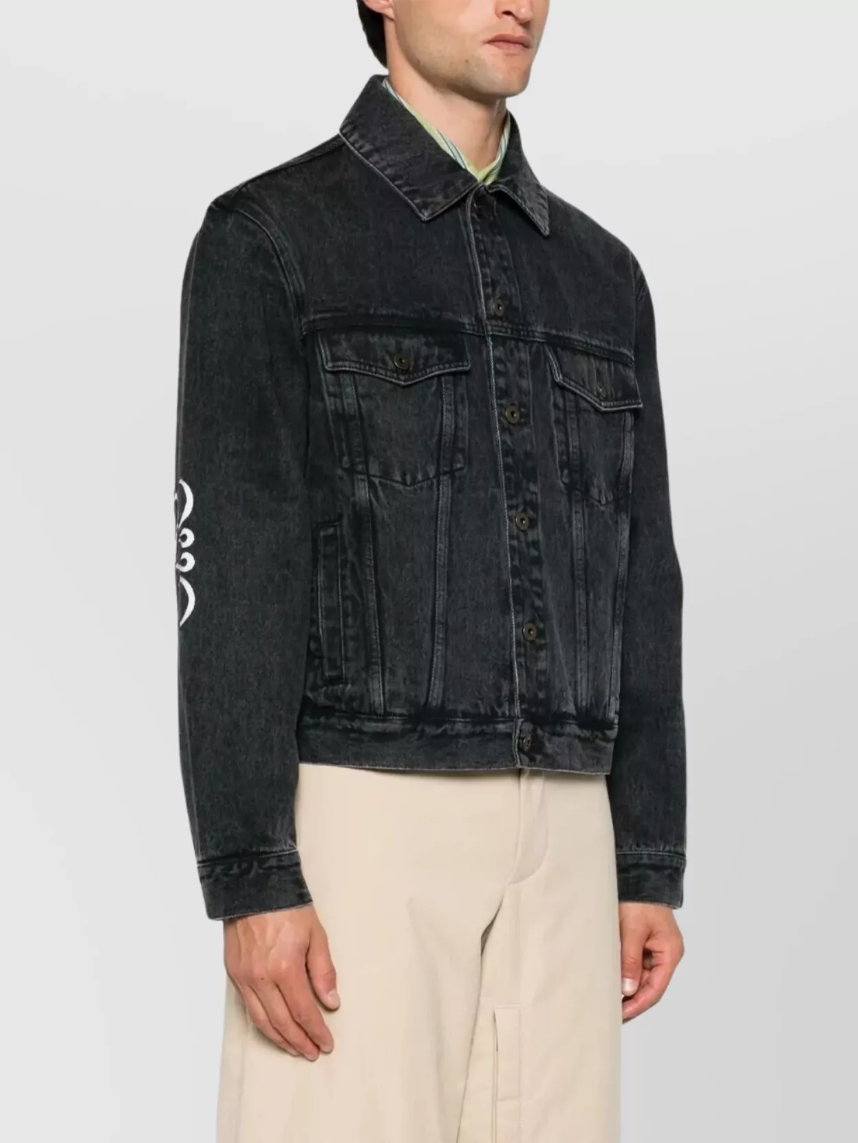 Loewe Cut-Outs Denim Jacket Medium-Weight