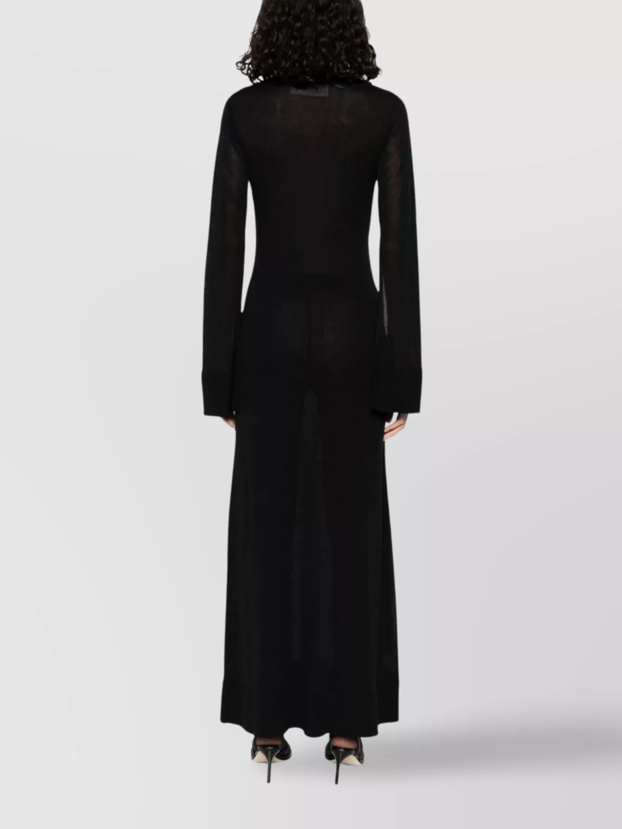 Totême Knitted Long Dress Roll Neck