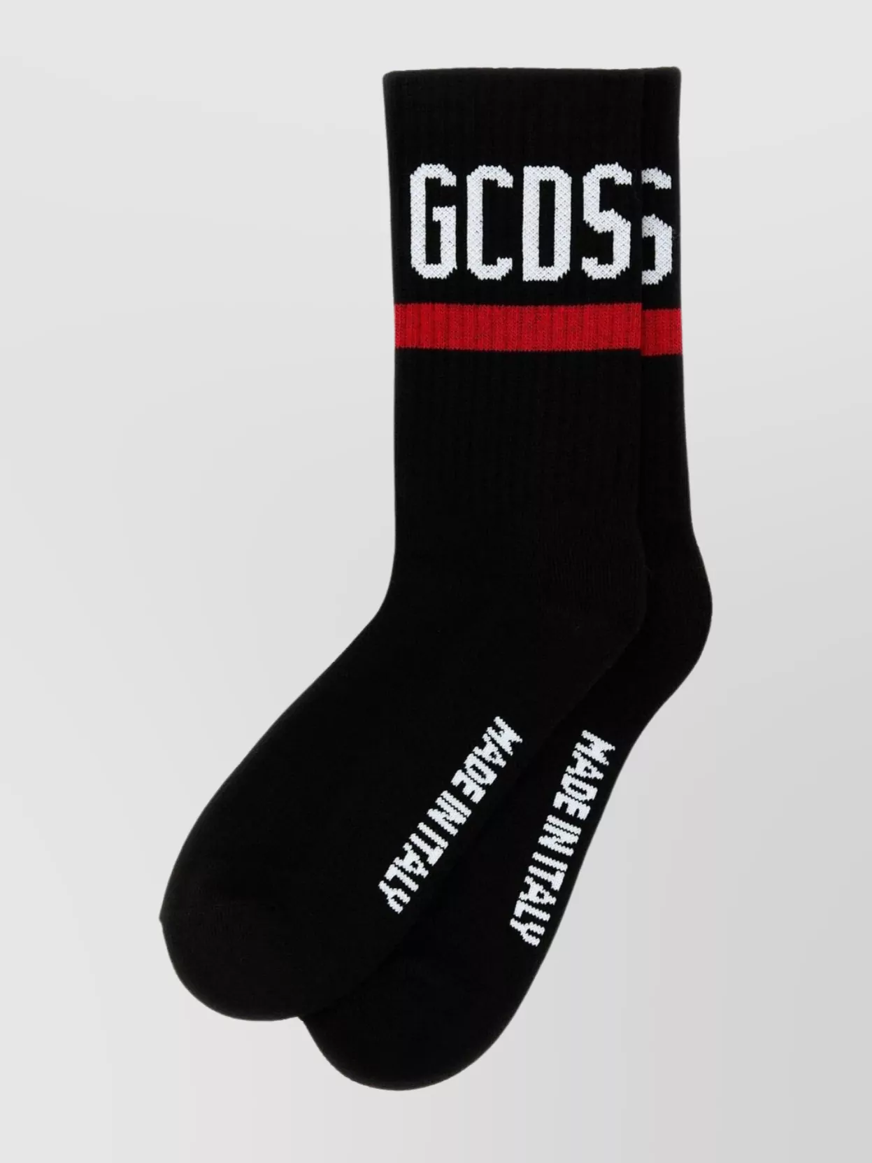 Shop Gcds Stretch Cotton Blend Socks With Ribbed Cuffs