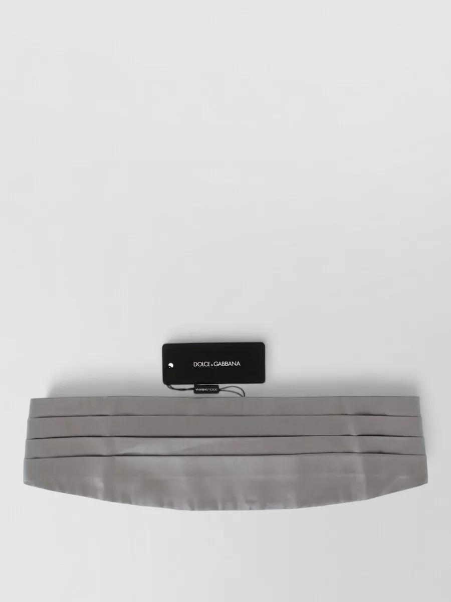 Dolce&Gabbana silk pleated cummerbund