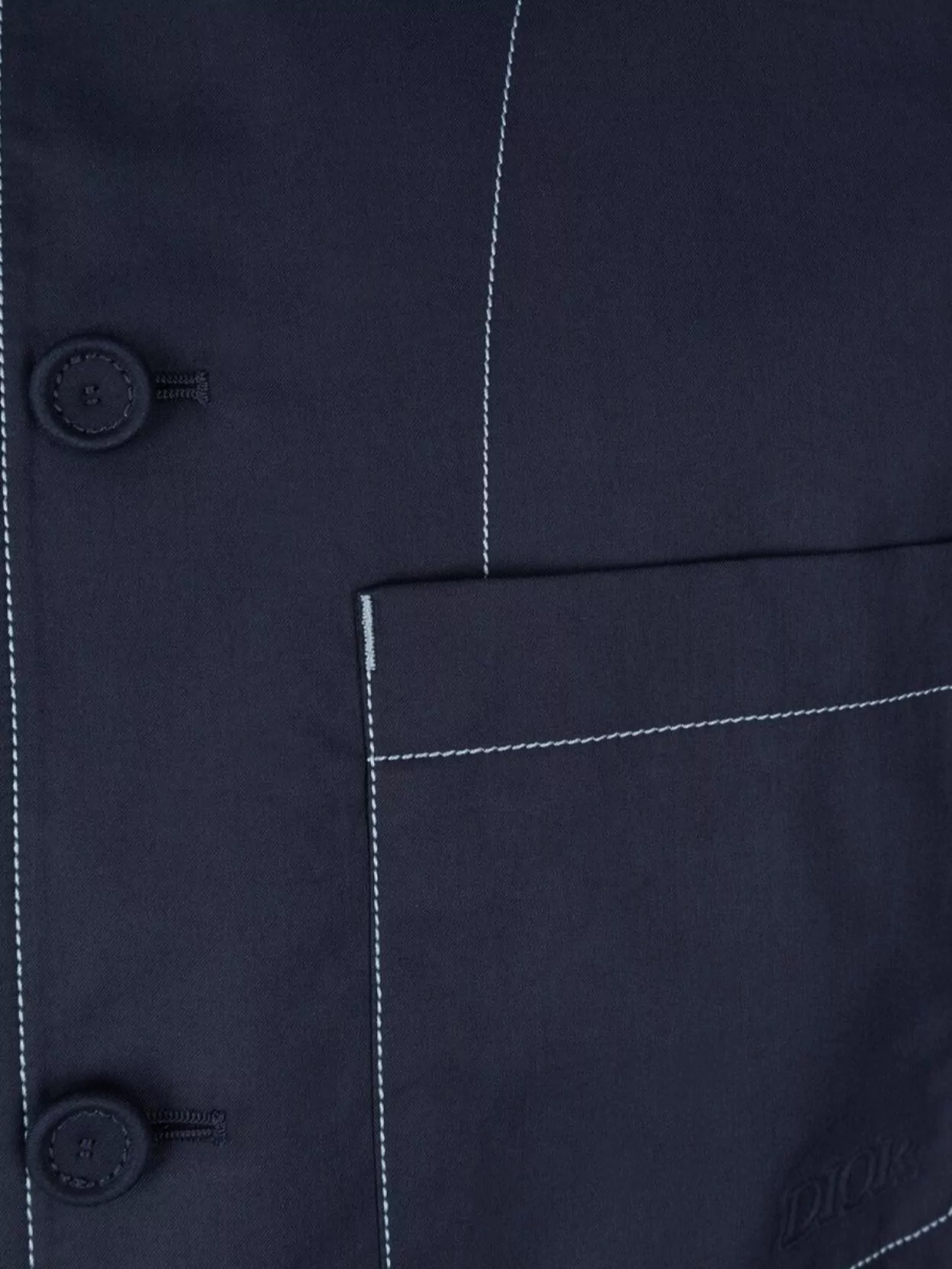 Christian Dior Collared Stitched Pocket Jacket