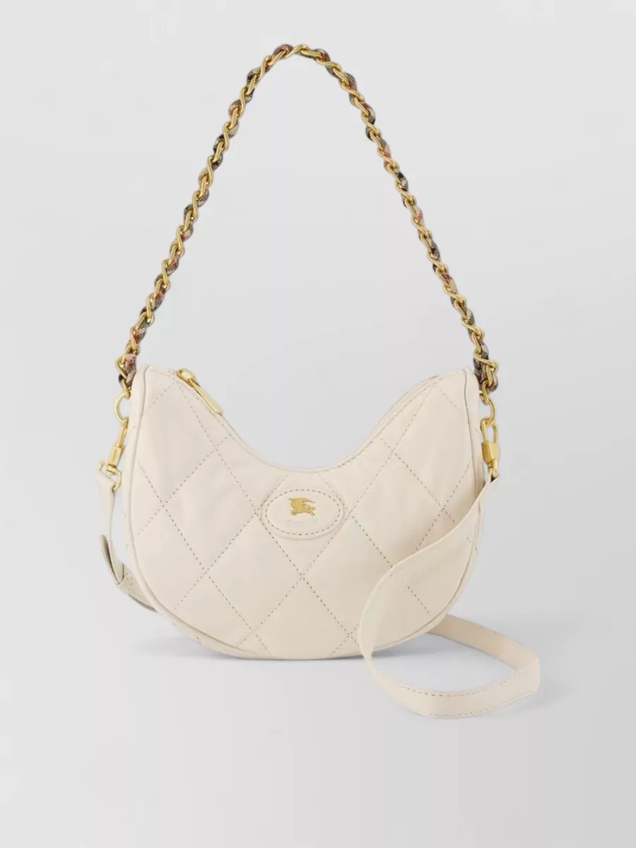 Burberry horseshoe leather clutch bag