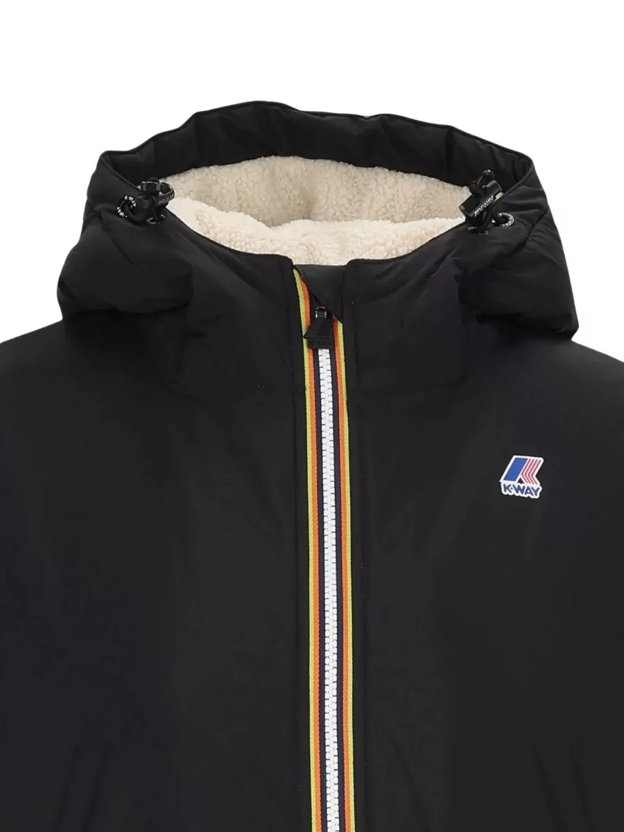 K-Way Hooded Long-Sleeve Parka Coat