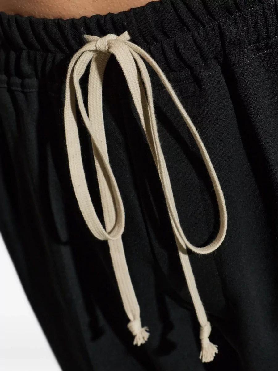 Rick Owens Dietrich Drawstring Trousers Wide Leg Pockets