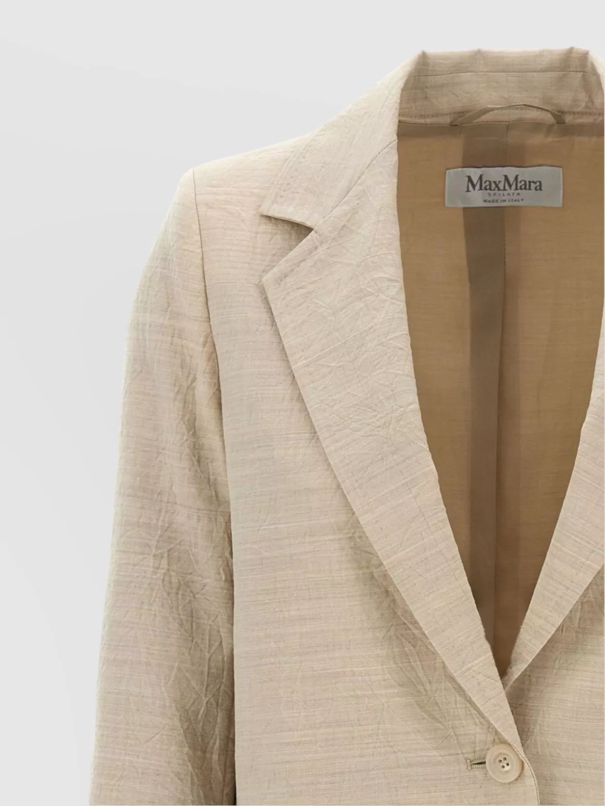 Max Mara Longline Cardigan Notched Lapels
