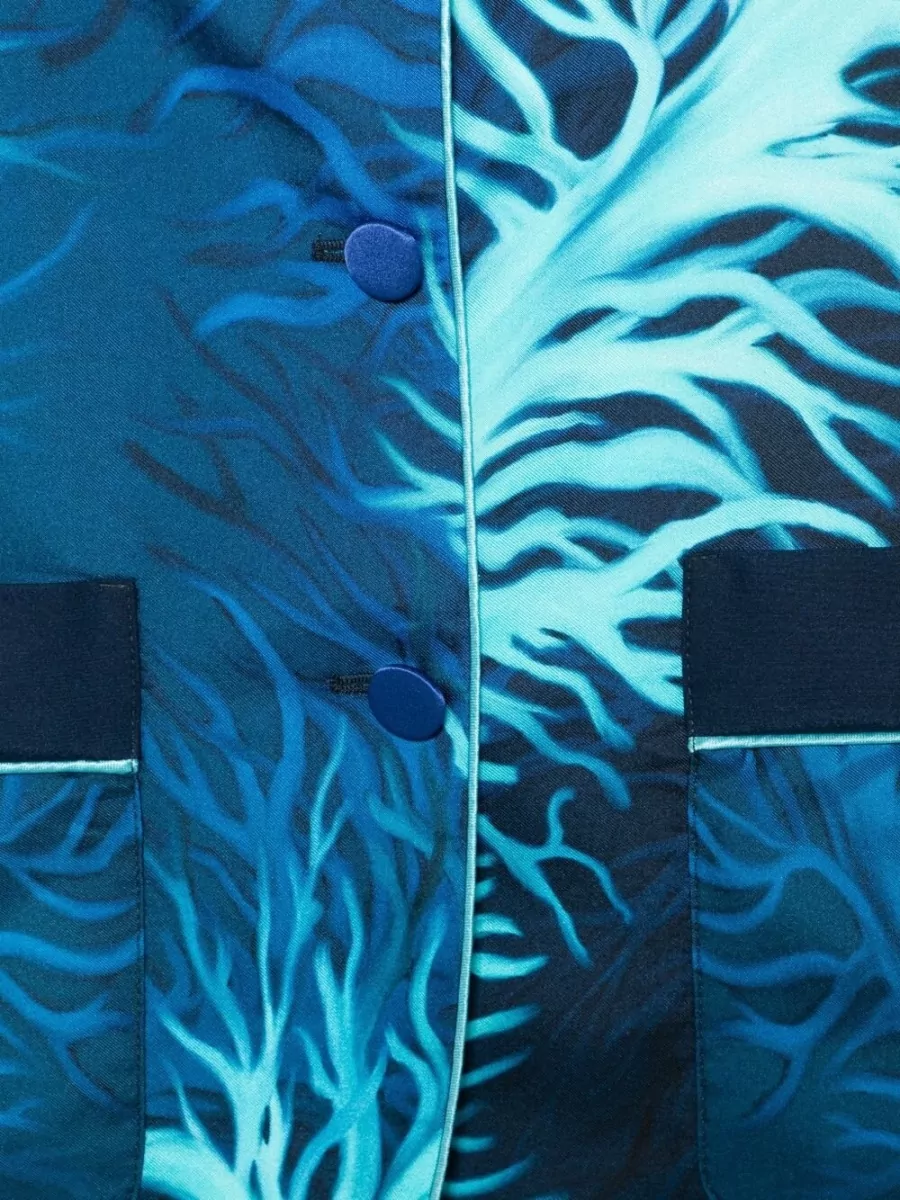 F.r.s For Restless Sleepers Silk Printed Jacket