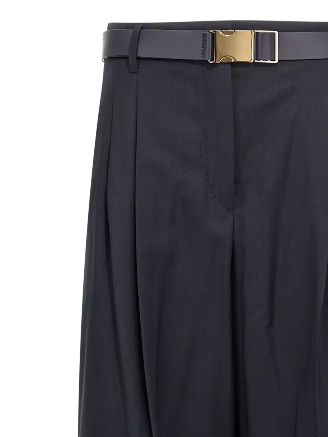 S Max Mara Wide Leg Trousers Pleated Front