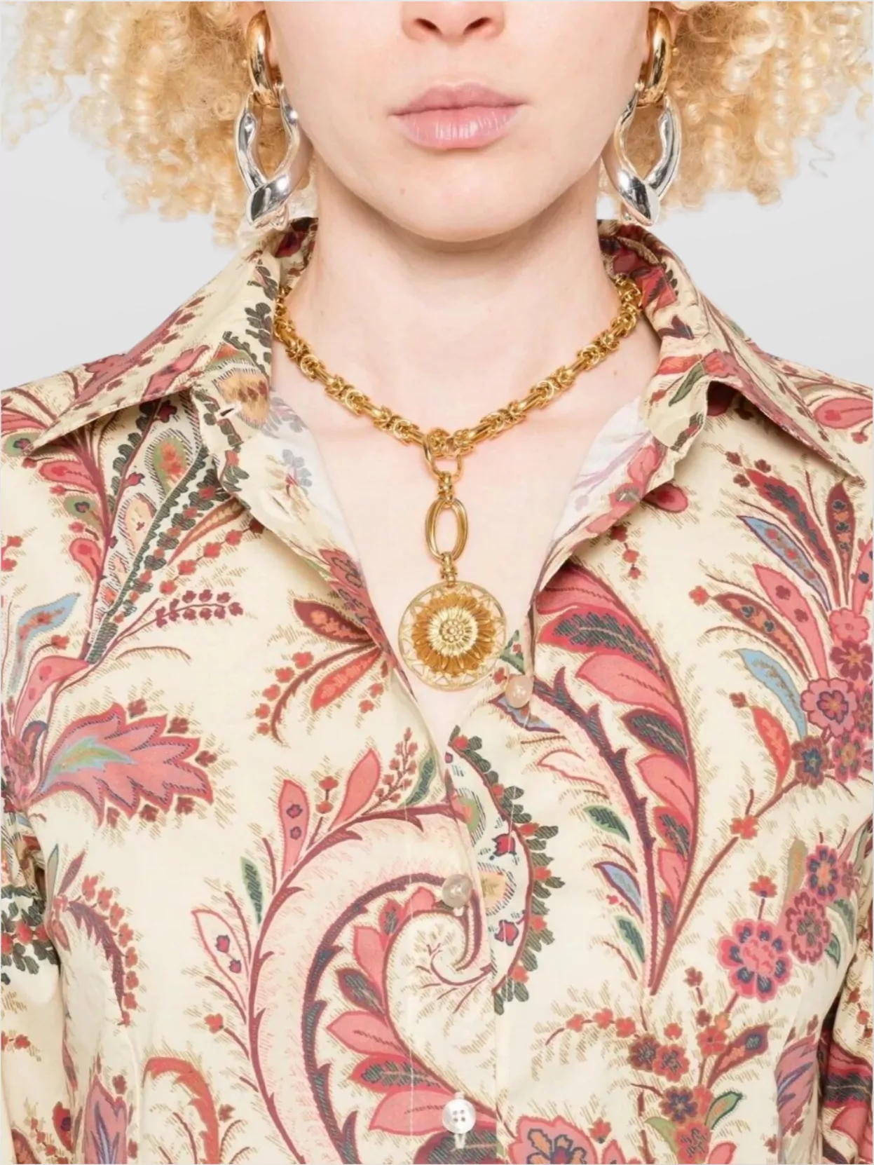 Etro Long Sleeve Paisley Print Shirts Collection In Multi