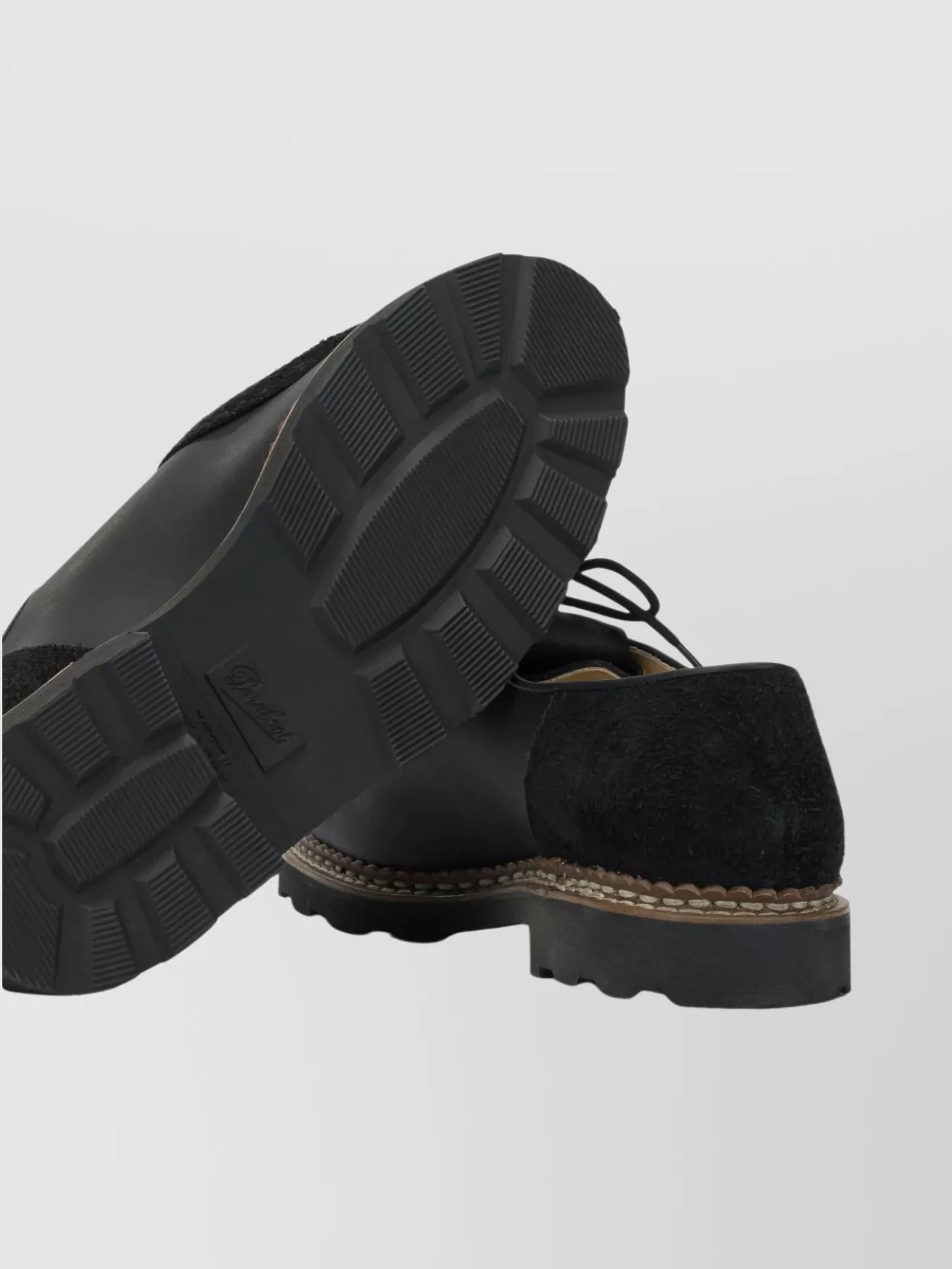 Paraboot Lace-Up Footwear With Fringe And Stitching