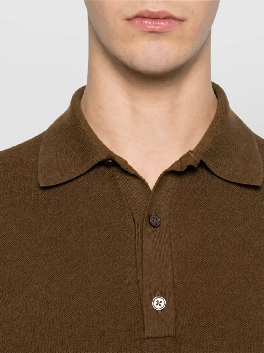 Tom Ford Wool Piqué Polo Sweater