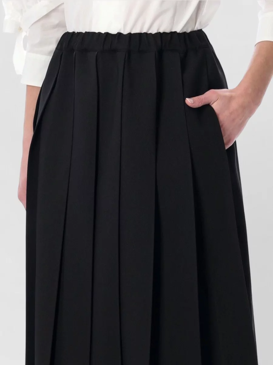 Comme Des Garçons Pleated Midi Skirt