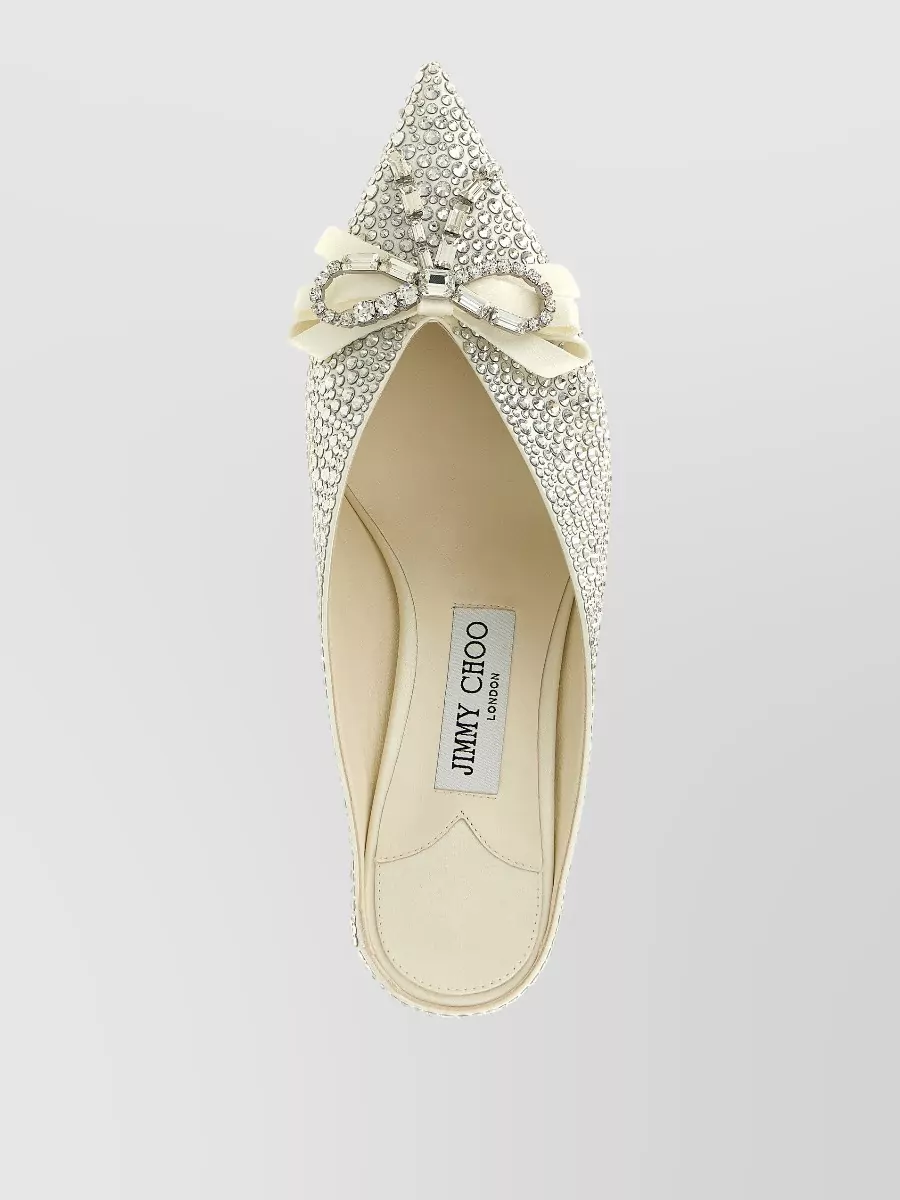 Jimmy Choo Auria Slingback Pumps Kitten Heel Bow